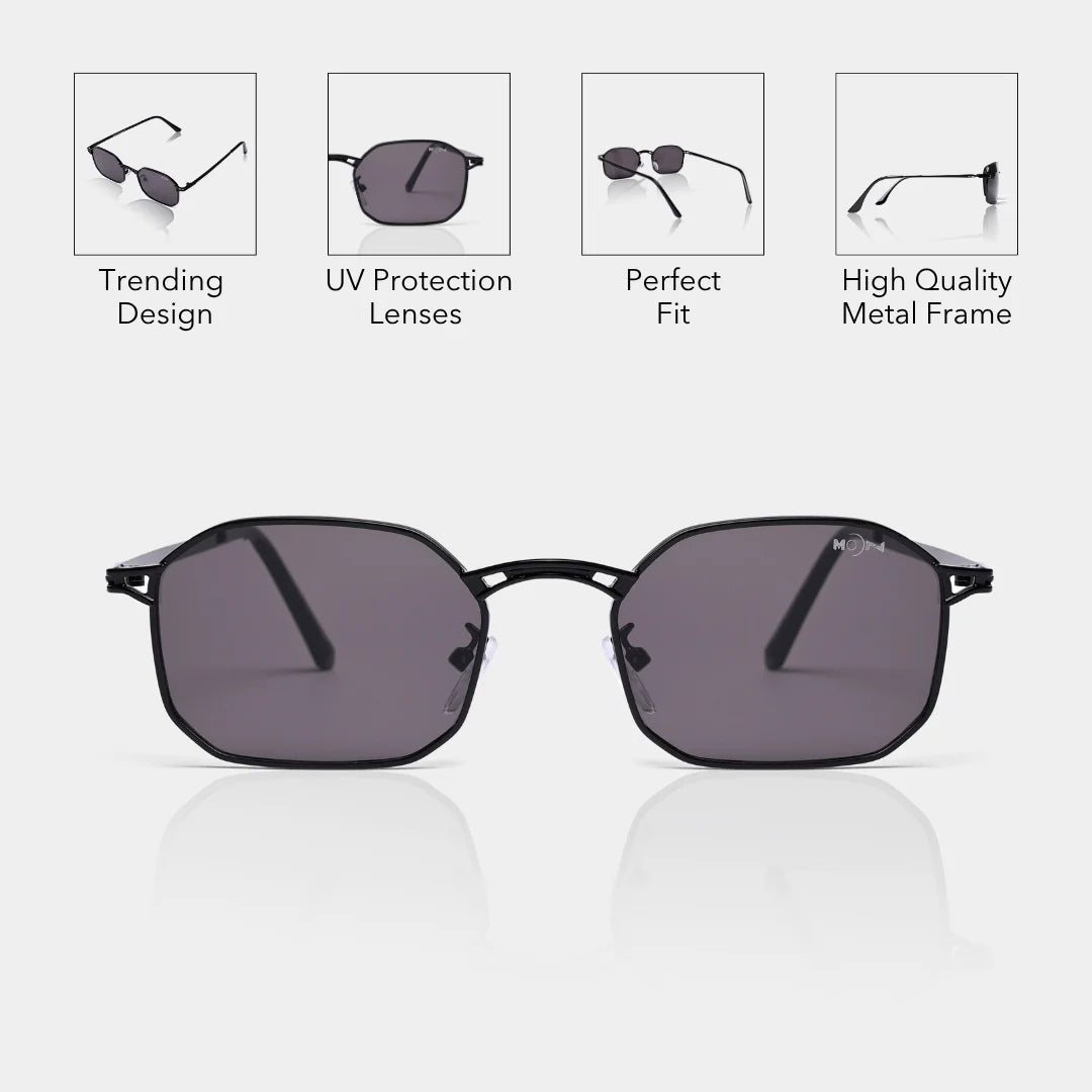 MOONX ELARA S2 – UV400 Rectangular Sunglasses (Unisex)