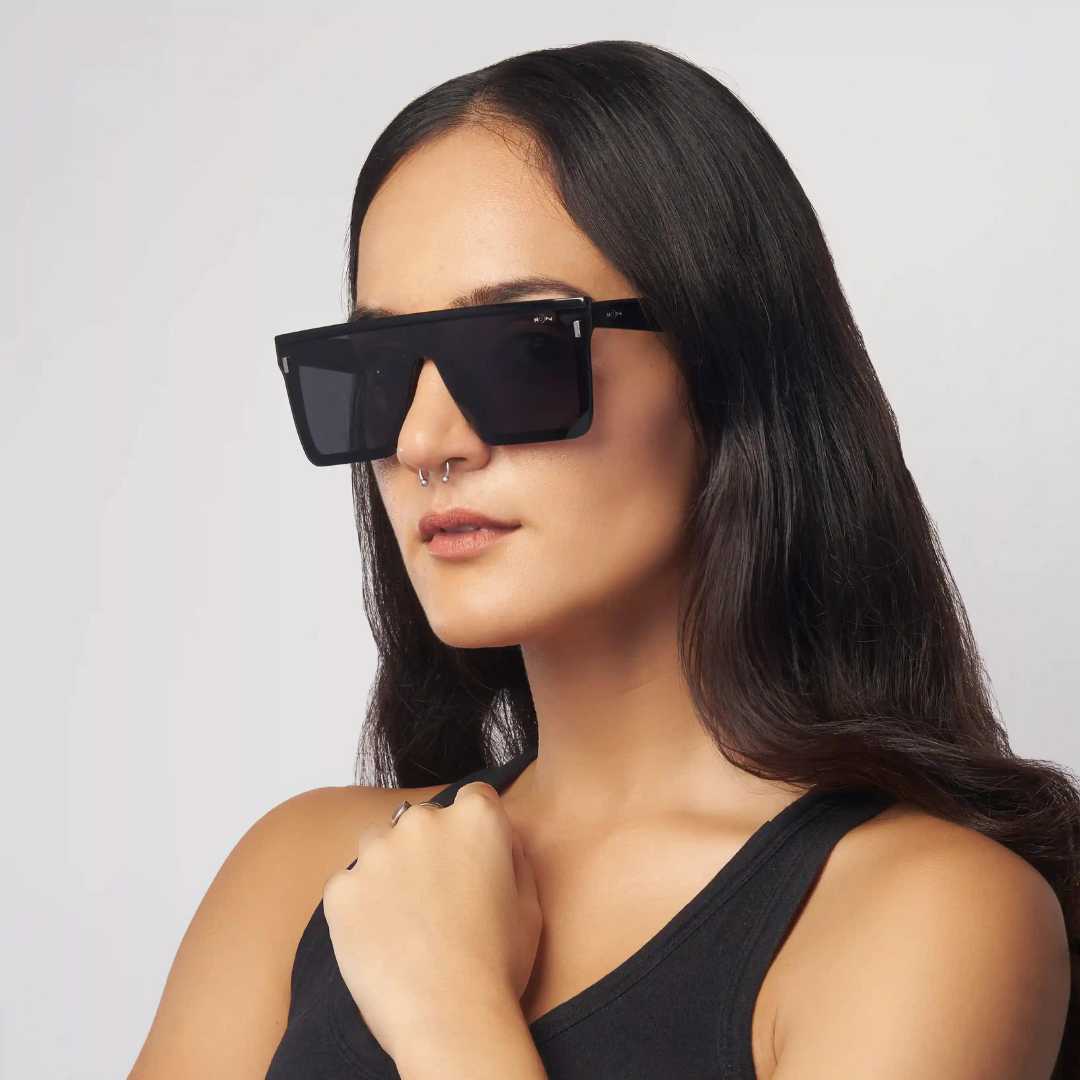MOONX TREND SETTER – Polarised Rectangular Luxury Sunglasses (Unisex)