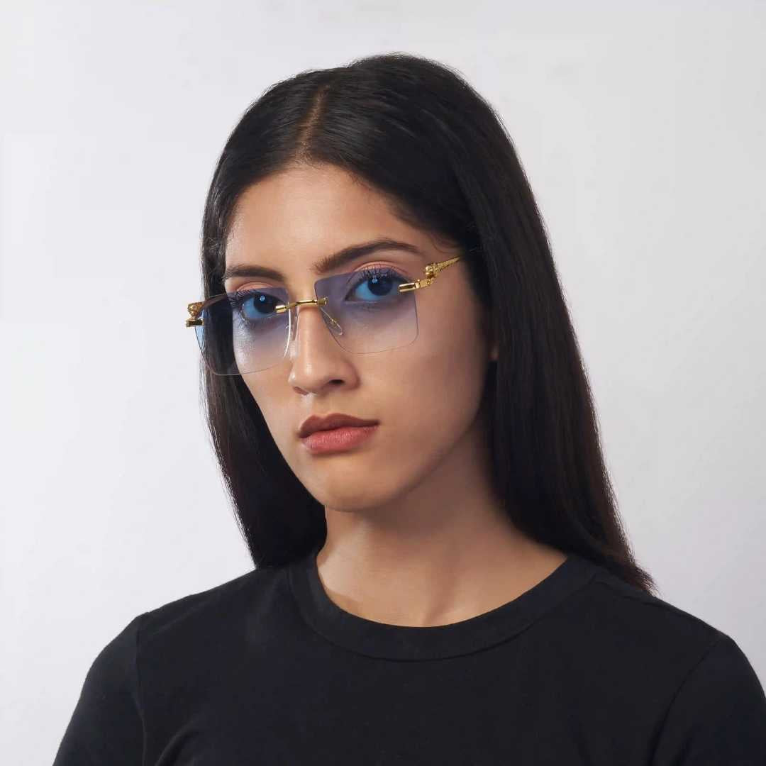 MOONX JAGUAR S2 – Modern Rimless Geometric Sunglasses (Unisex)