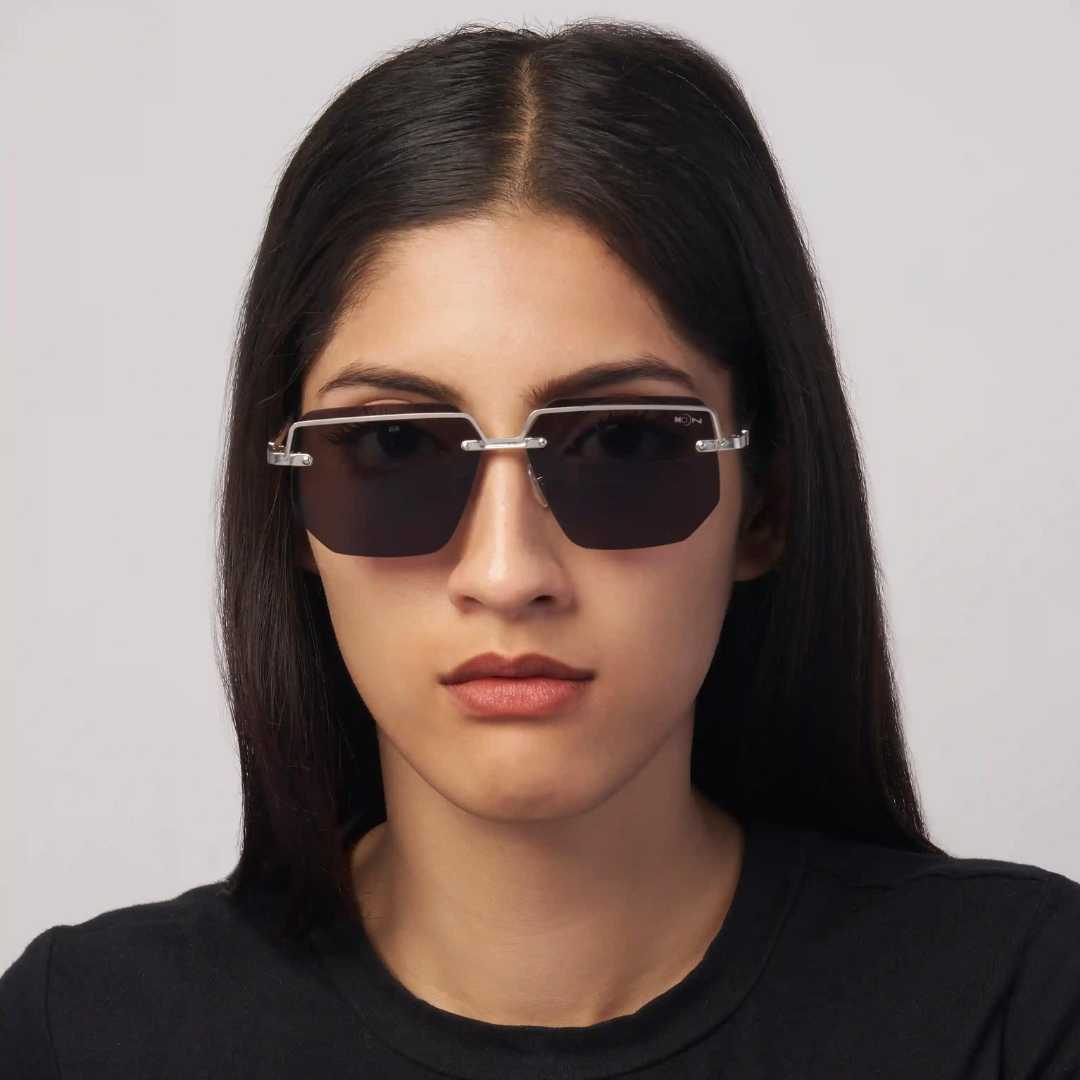 MOONX DEIMOS S2 – Futuristic Metal Frame Sunglasses (Unisex)