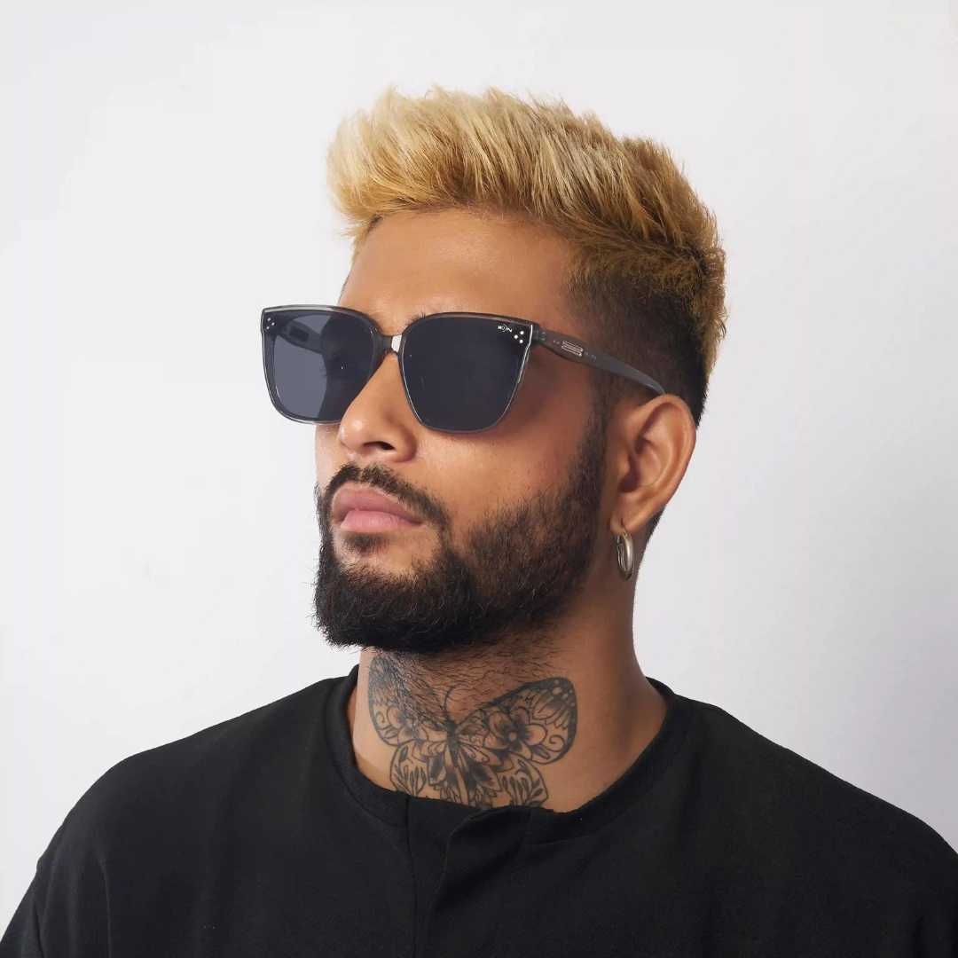 MOONX RISE S2 – UV400 Rectangular Metal Frame Sunglasses (Unisex)