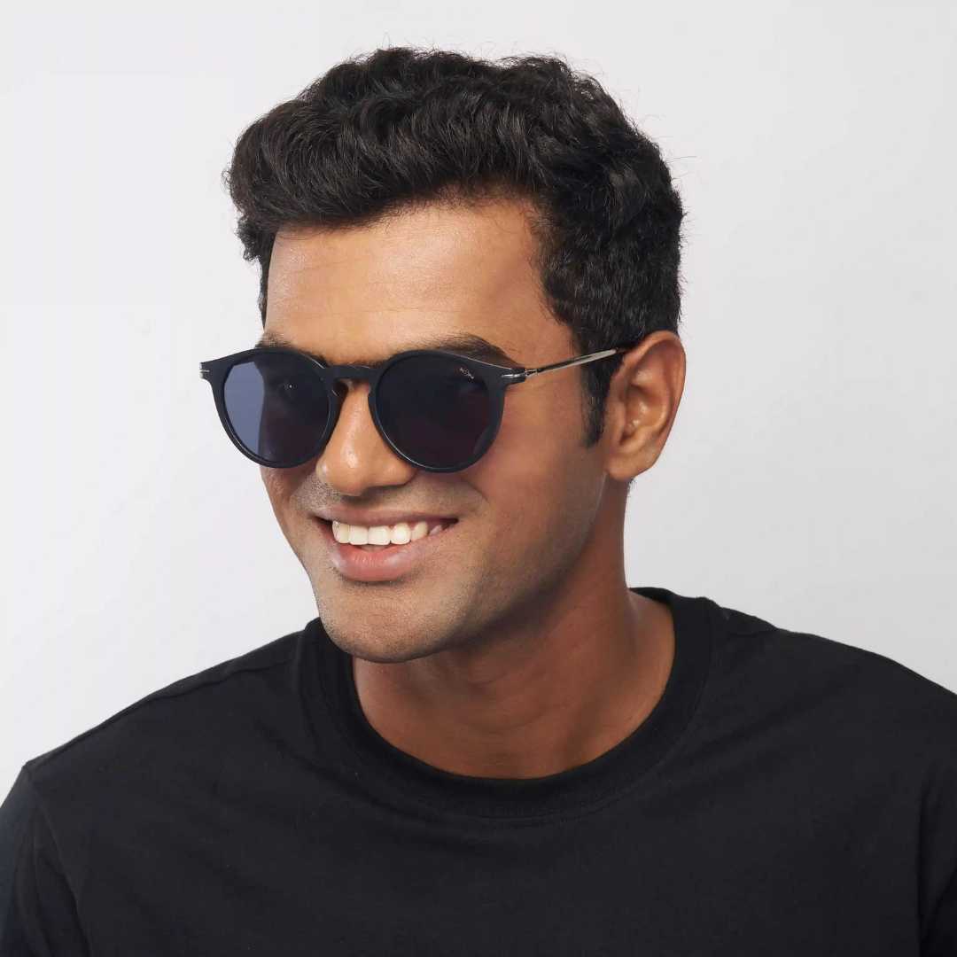 MOONX ORBIT S1 – Polarised Round Metal Frame Sunglasses (Unisex)