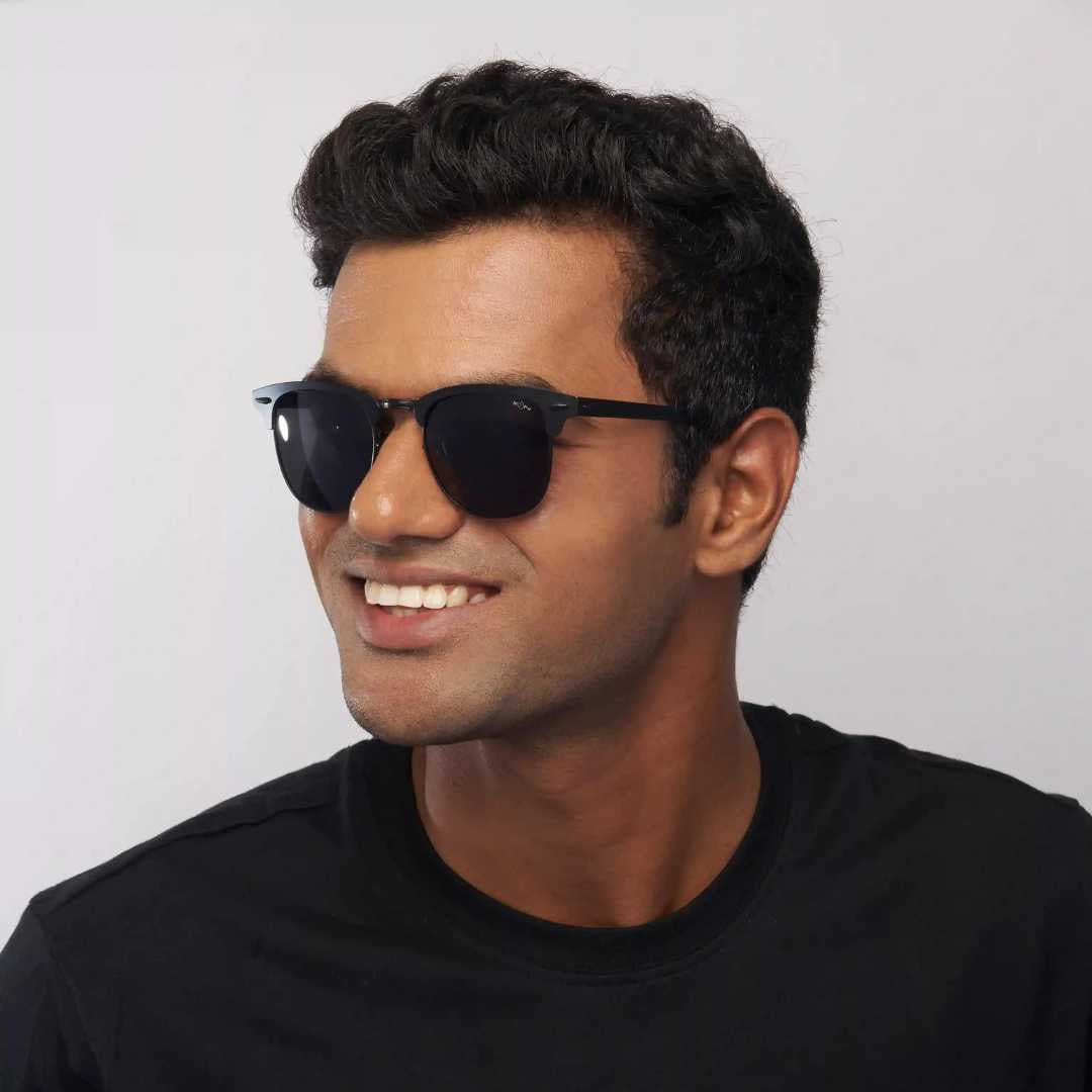 MOONX CLASSIC CLUB S1 – Polarised Clubmaster Sunglasses (Unisex)
