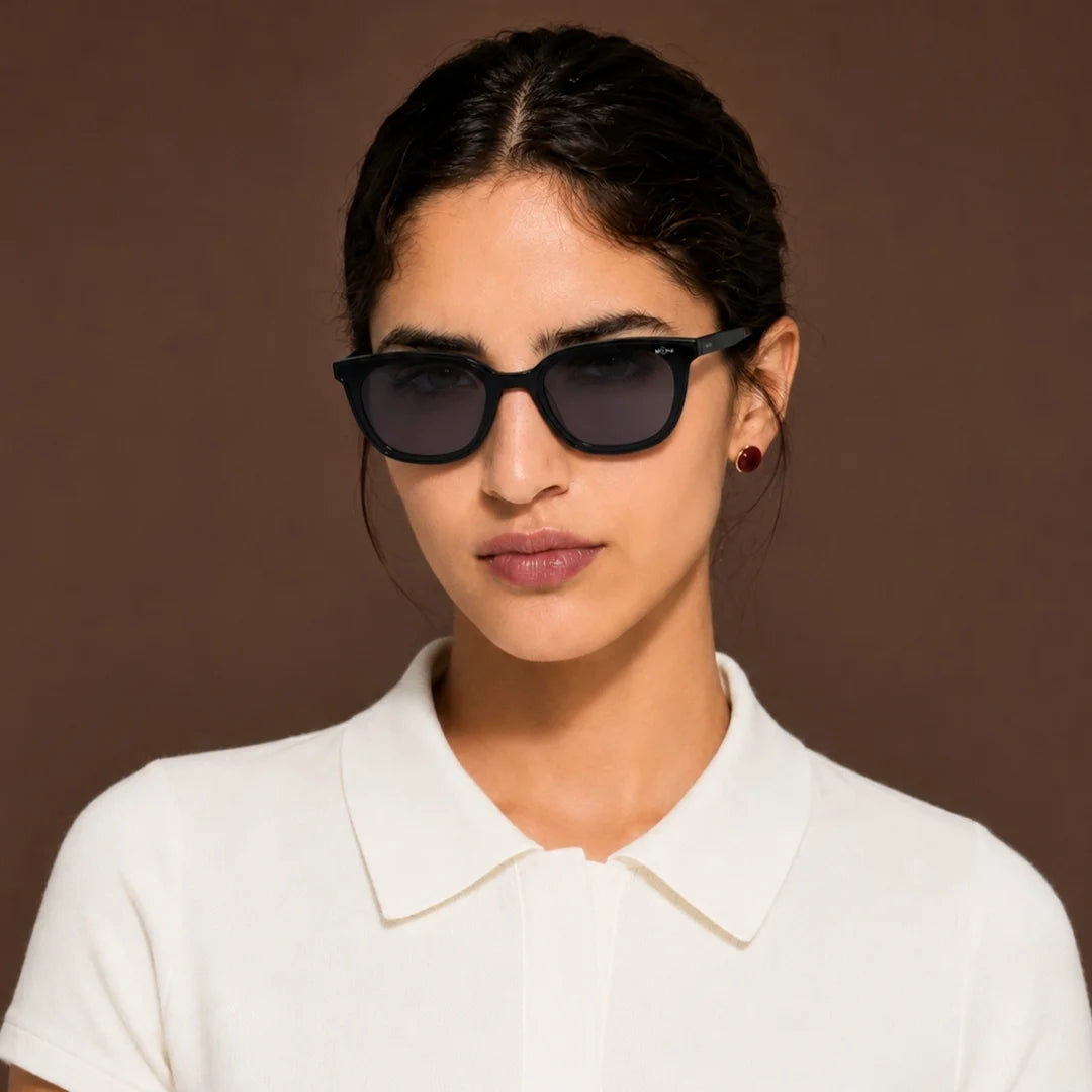 MOONX NEREID S2 – UV400 Cat‑Eye Metal Sunglasses (Unisex)