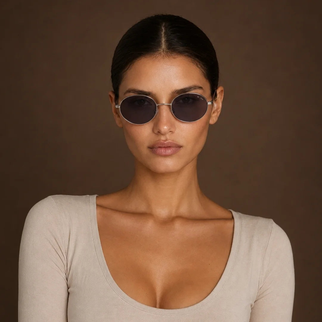 MOONX NEW TREND SETTER (Z‑ARIEL) S1 – UV400 Oval Metal Sunglasses (Uni