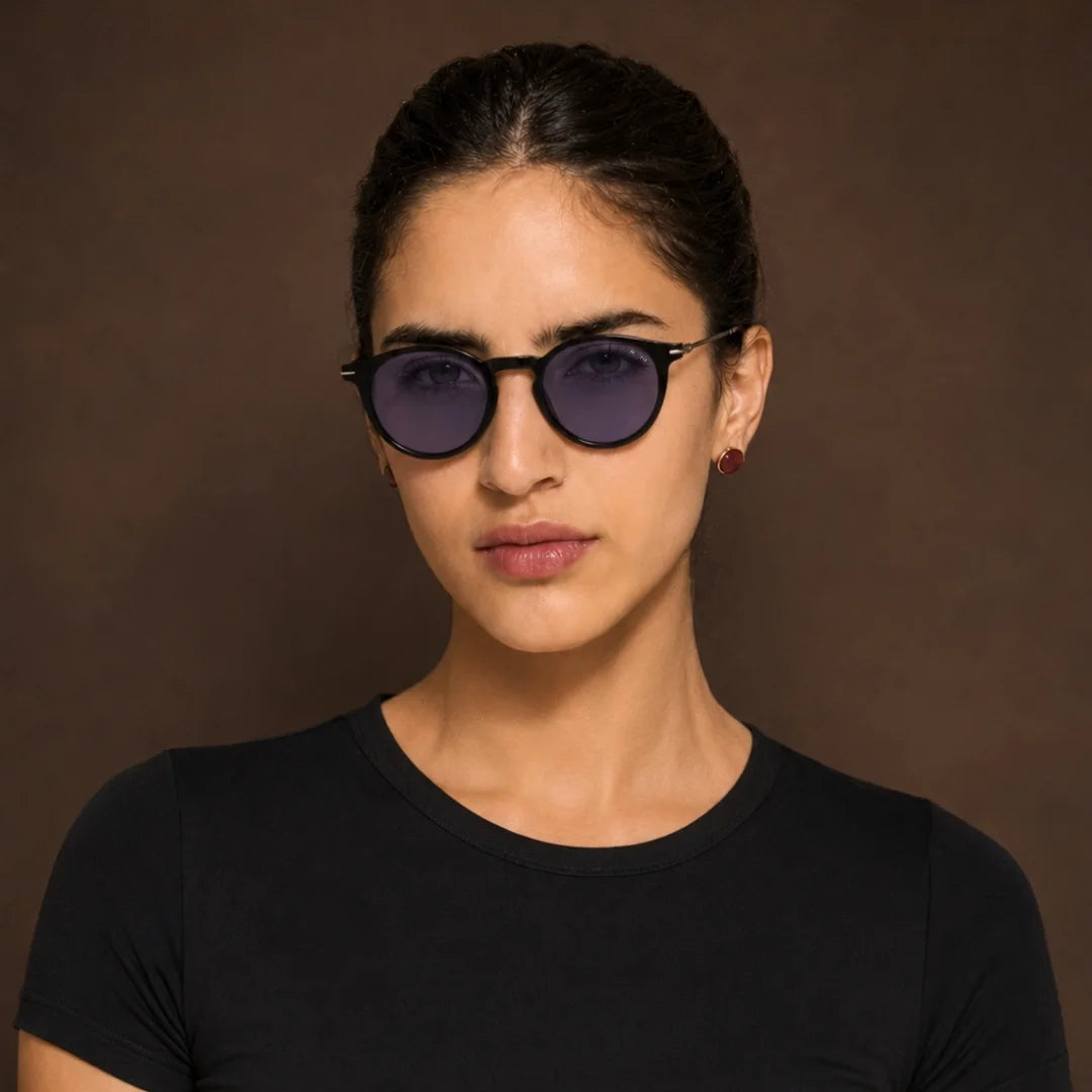 MOONX ORBIT S1 – Polarised Round Metal Frame Sunglasses (Unisex)