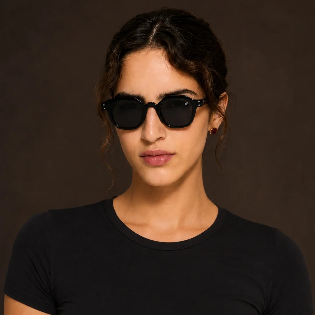 MOONX ORION S1 – UV400 Geometrical Round Sunglasses (Unisex)