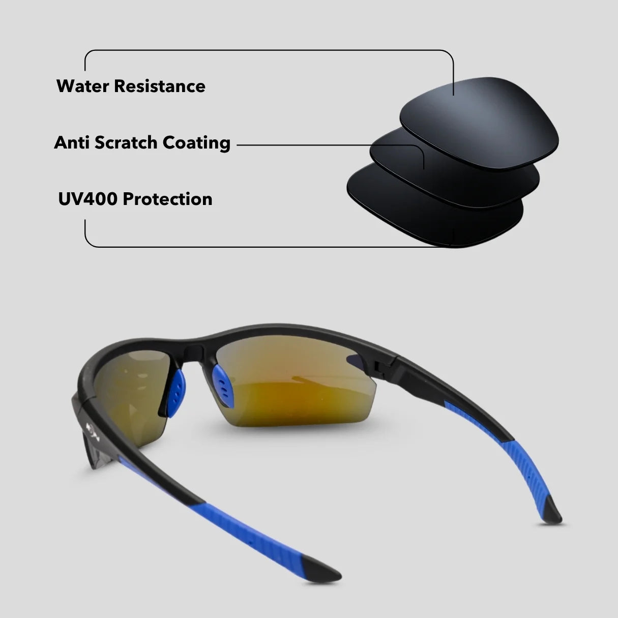 MOONX SPORTS – UV400 Performance Sunglasses (Unisex, Sport Edition)