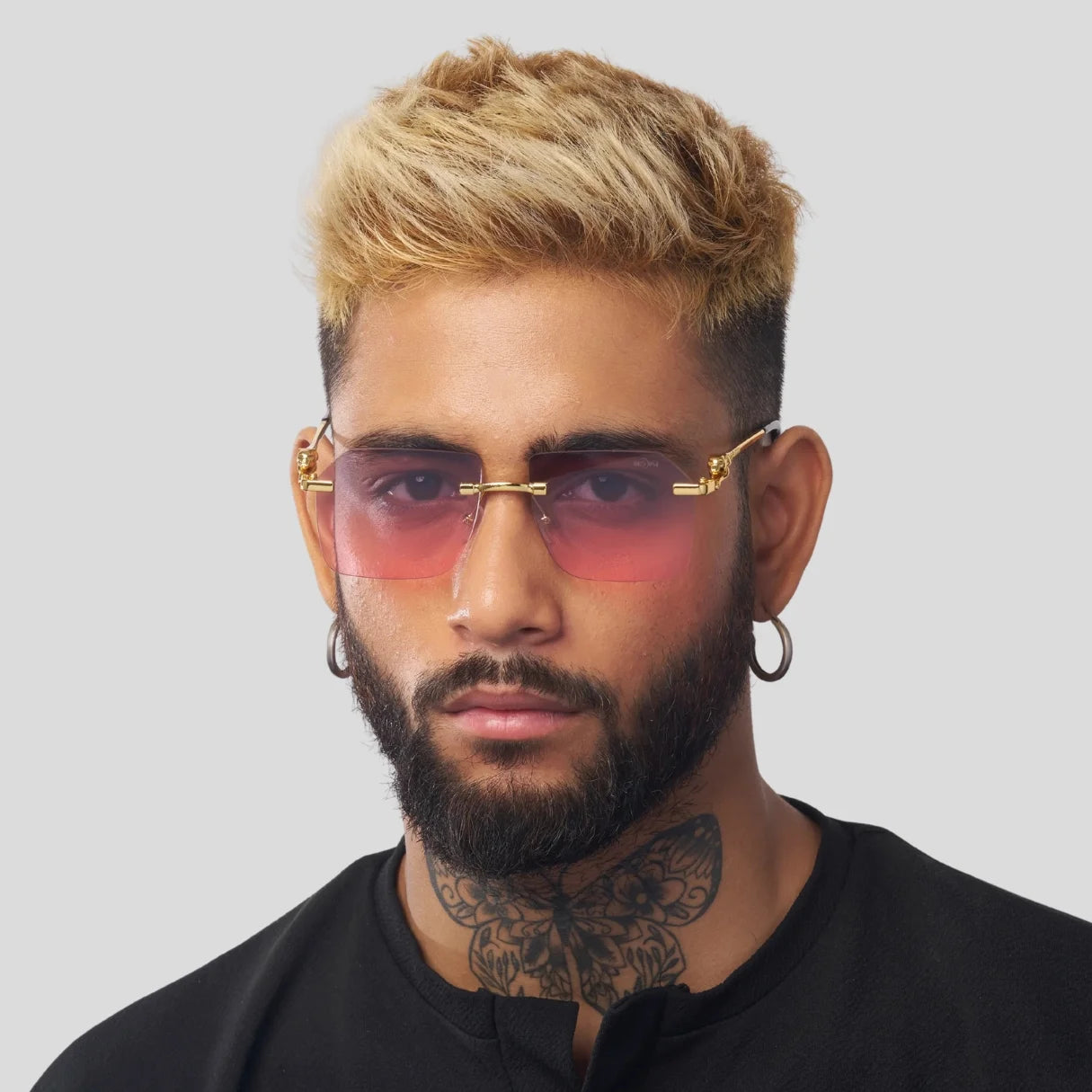 MOONX JAGUAR S3 – Modern Rimless Geometric Sunglasses (Unisex)