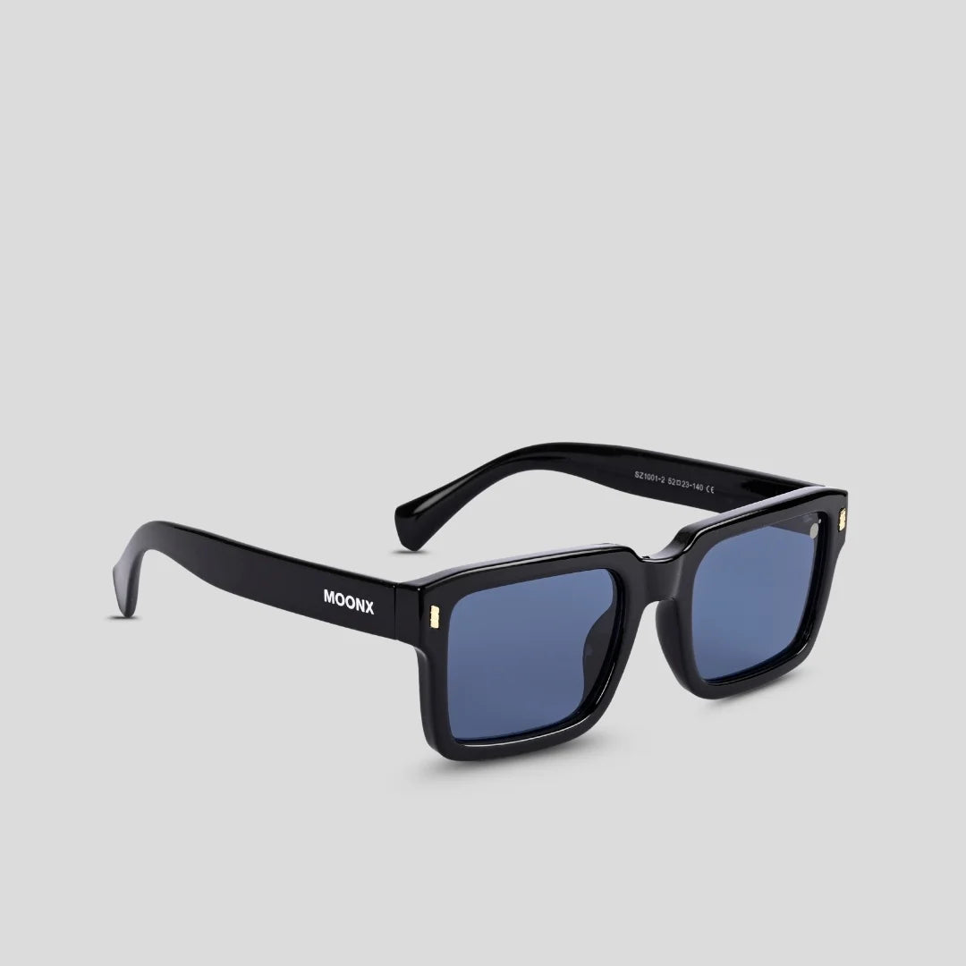 MOONX AURA S1 – UV400 Sleek Rectangular Sunglasses (Unisex)