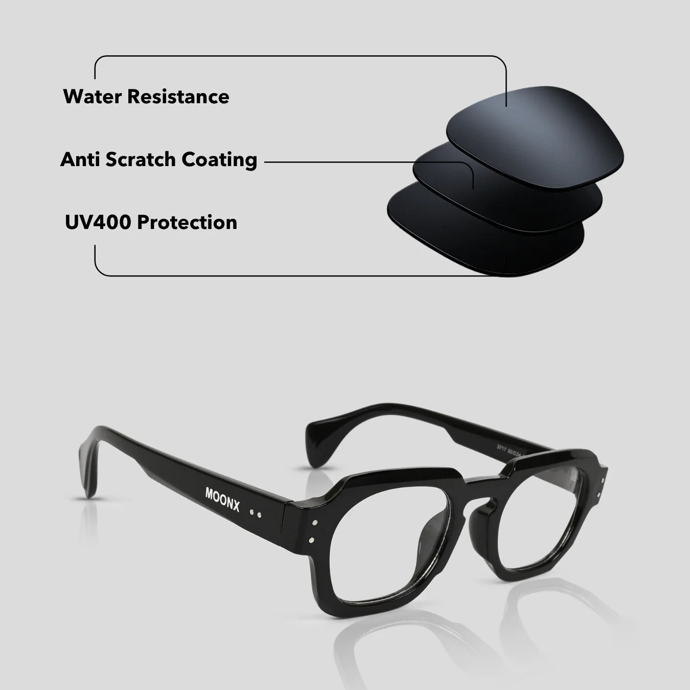 MOONX ATOM S8 – UV400 Modern Luxury Glasses (Unisex)
