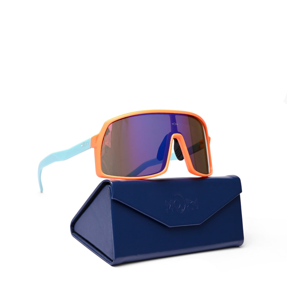 MOONX HERO S8 – UV400 Wrap‑Around Sports Sunglasses (Unisex)