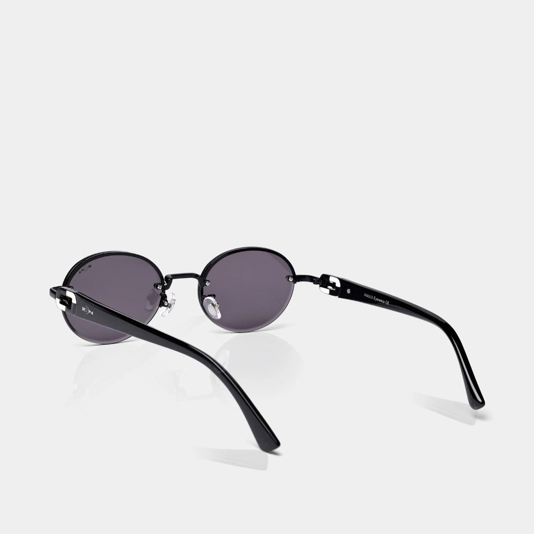 MOONX CLASSICA (Exclusive) – Polarized Oval Metal Frame Sunglasses (Unisex)
