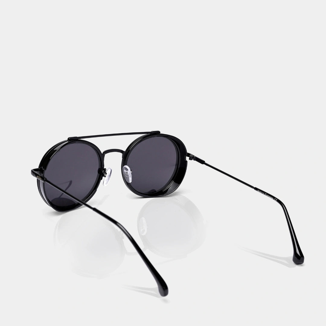 MOONX CLASSIC ROUND – Polarised Round Metal Frame Sunglasses (Unisex)