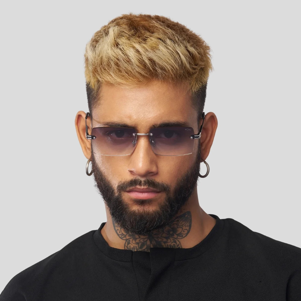 MOONX STARMADE S5 – Polarised Rimless Rectangular Sunglasses (Unisex)