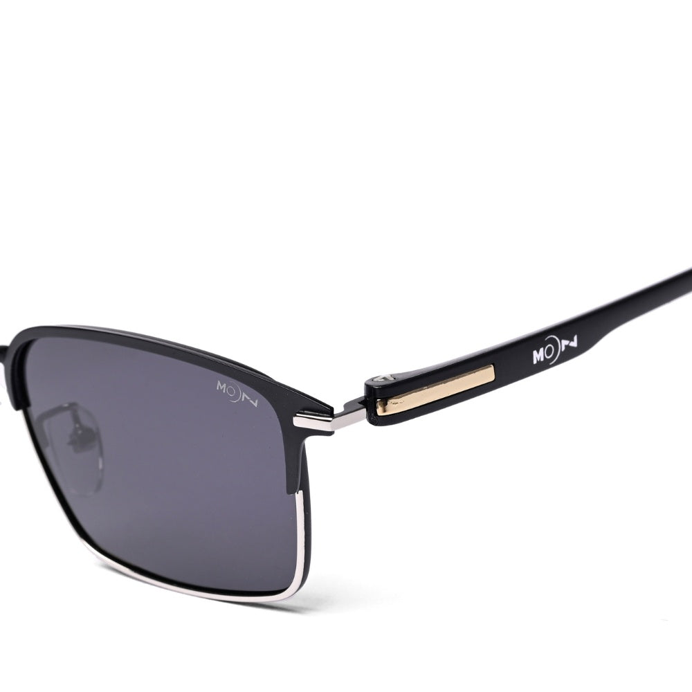 MOONX THEIA S14– Polarised Rectangular Metal Frame Sunglasses (Unisex)