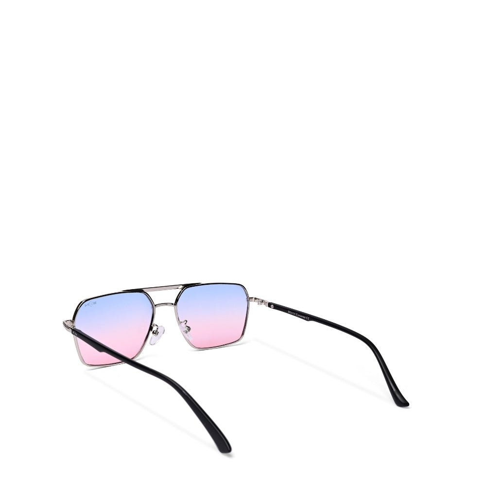 MOONX PHOBOS S2 – UV400 Rectangular Metal Sunglasses (Unisex)