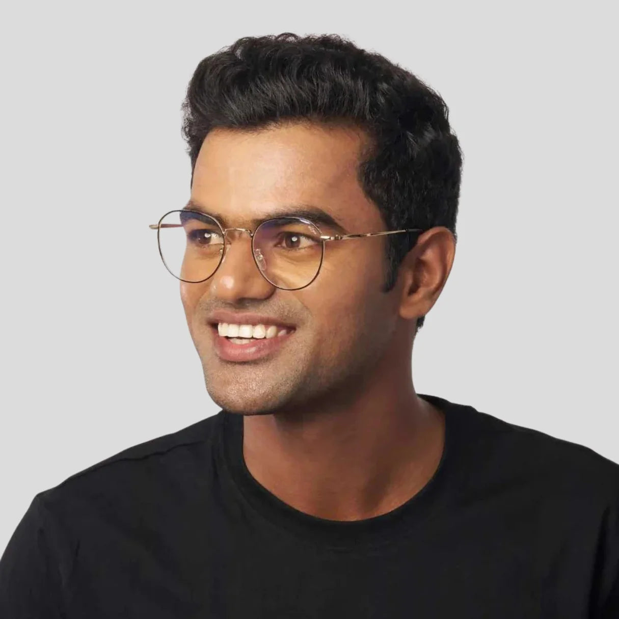 MOONX PHILO (Anti‑Blue) – Round Metal Blue‑Light‑Blocking Glasses (Unisex)