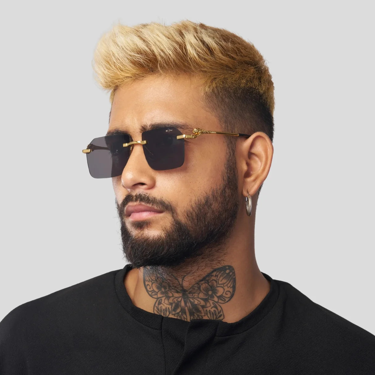 MOONX JAGUAR S1 – Modern Rimless Geometric Sunglasses (Unisex)