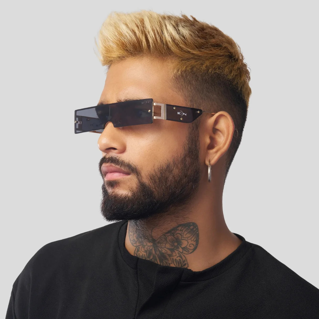 MOONX STAR STRIP – UV400 High-End Metal Frame Sunglasses (Unisex, Celebrity Edition)