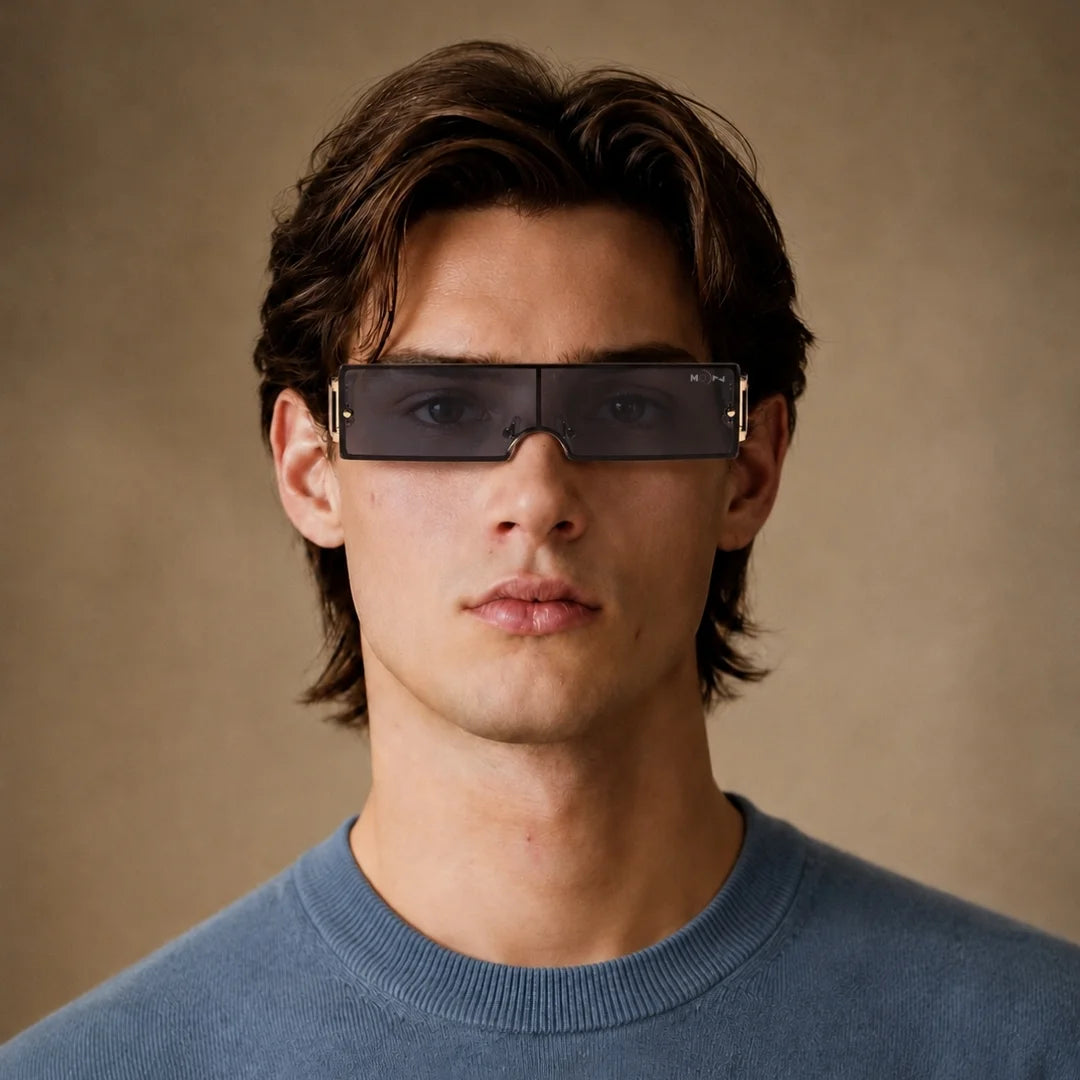 MOONX STAR STRIP – UV400 High-End Metal Frame Sunglasses (Unisex, Celebrity Edition)