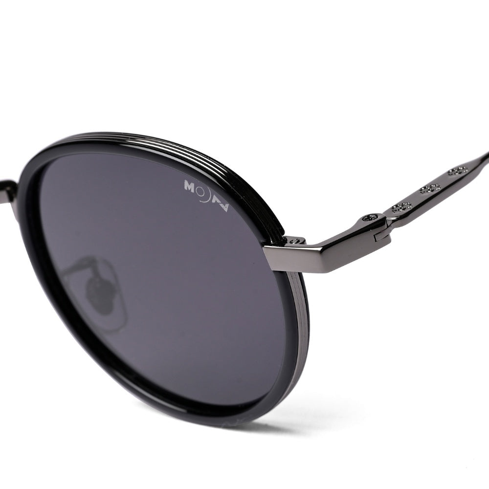 MOONX MOONSHINE S4 – Polarised Classic Round Metal Sunglasses (Unisex)