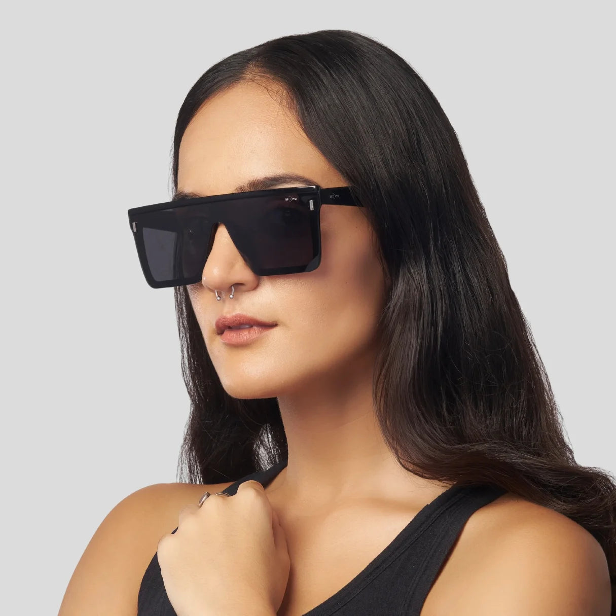 MOONX TREND SETTER – Polarised Rectangular Luxury Sunglasses (Unisex)