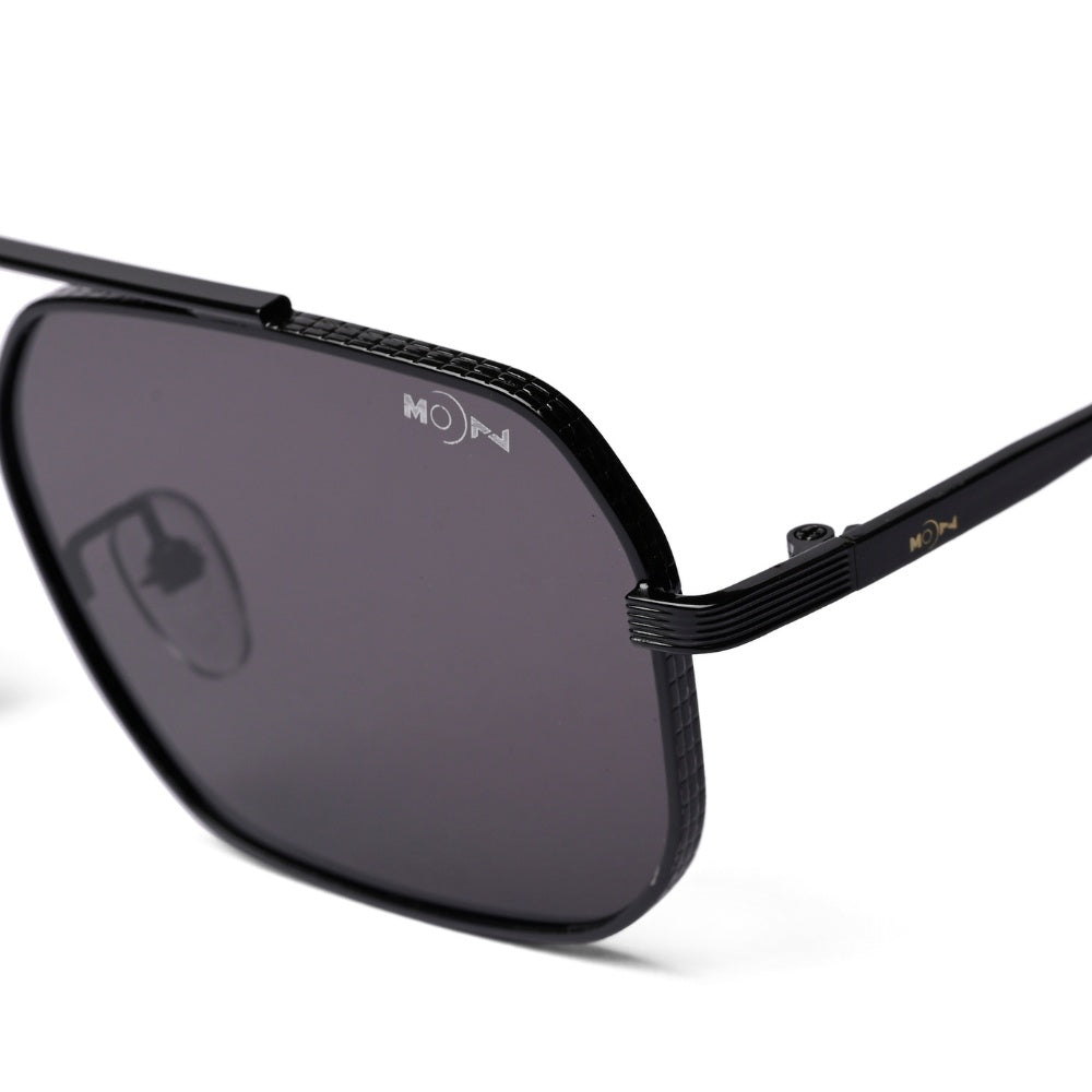 MOONX Z-AUTONOE S1 – UV400 Rectangular Metal Frame Sunglasses (Unisex)