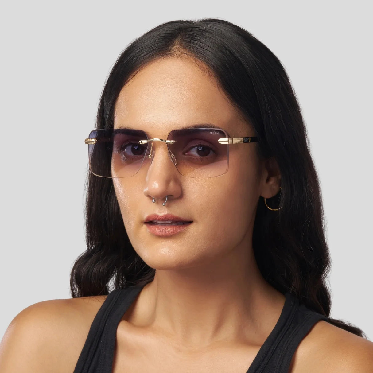 MOONX CALLISTO S3 – UV400 Rimless Rectangular Sunglasses (Unisex)
