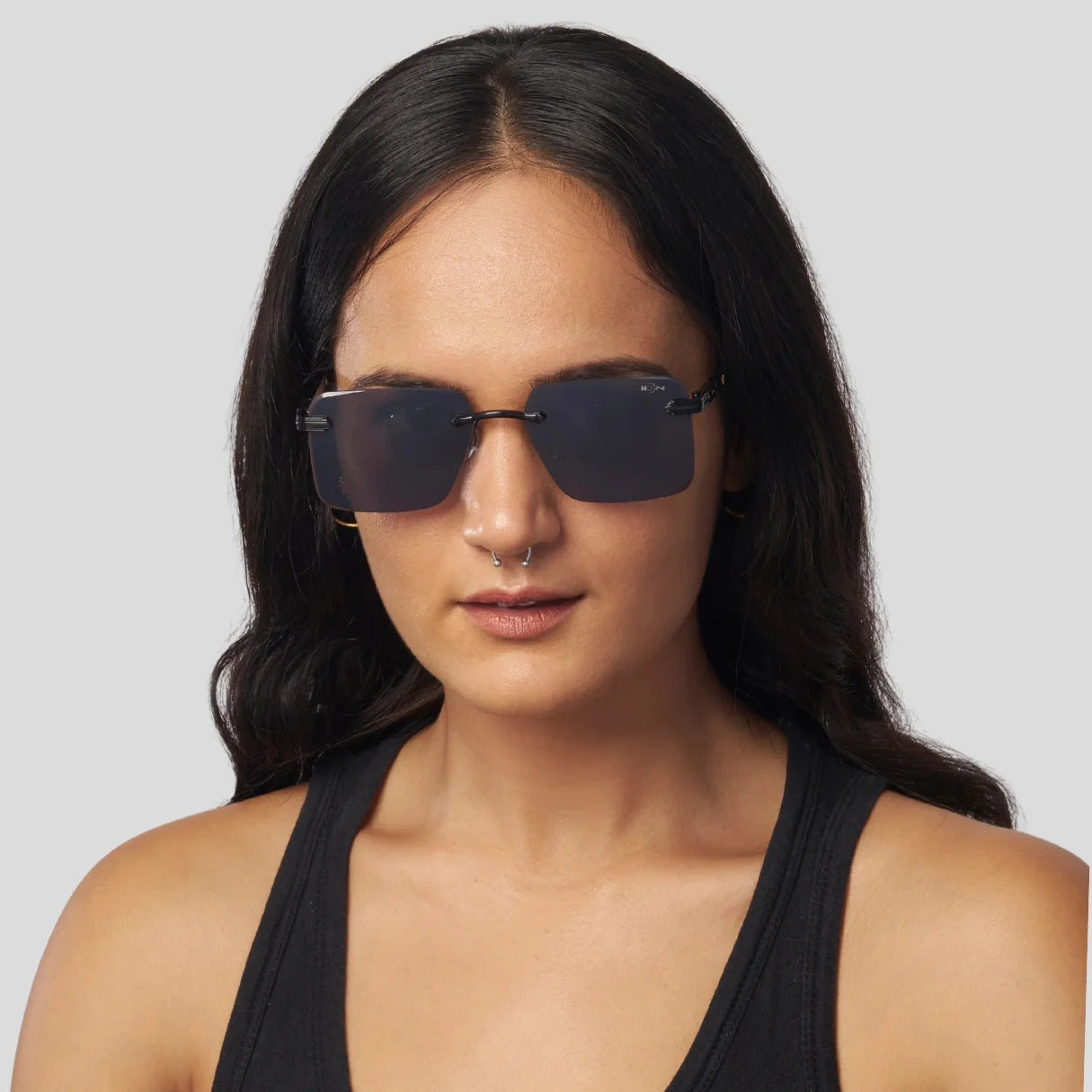 MOONX CALLISTO S1 – UV400 Rimless Rectangular Sunglasses (Unisex)