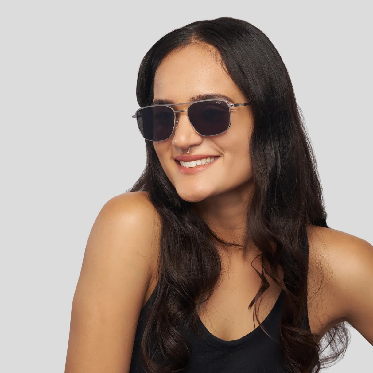 MOONX Z-AUTONOE S2 – UV400 Rectangular Metal Frame Sunglasses (Unisex)