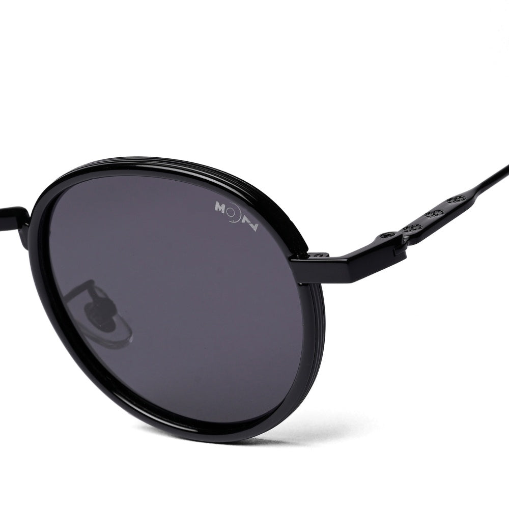 MOONX MOONSHINE S1 – Polarised Classic Round Metal Sunglasses (Unisex)