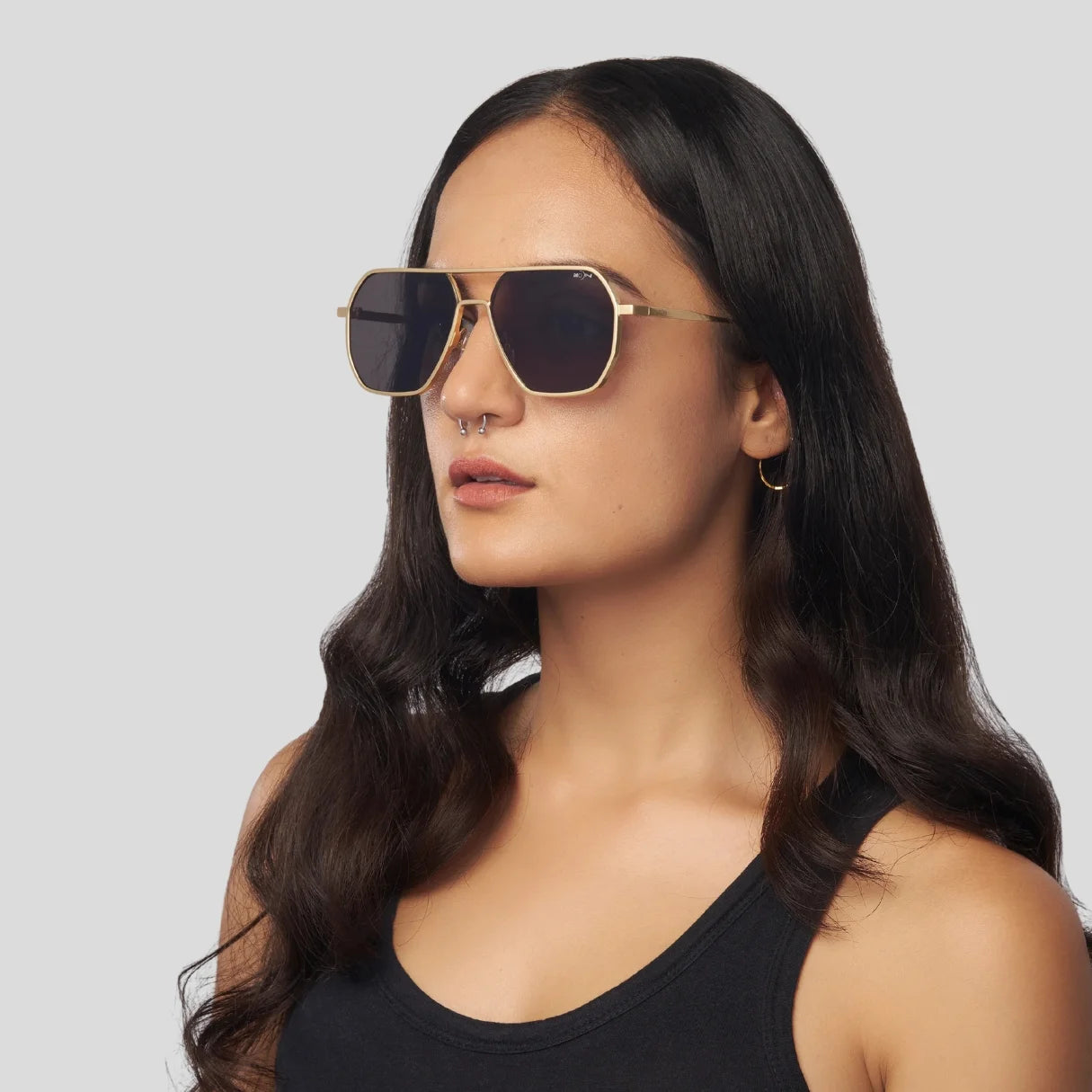 MOONX THYONE S2 – UV400 Aviator Metal Frame Sunglasses (Unisex, Trending)
