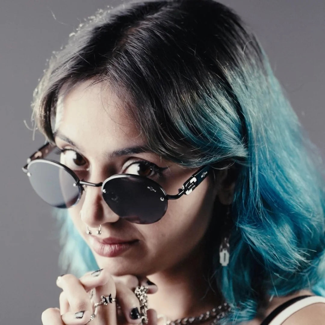 MOONX CLASSICA (Exclusive) – Polarized Oval Metal Frame Sunglasses (Unisex)