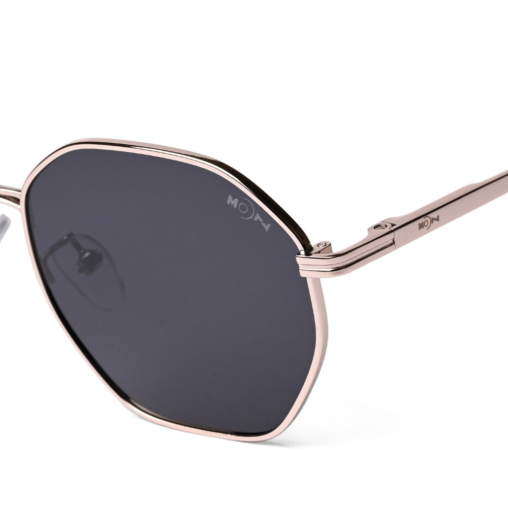 MOONX MIRANDA S2 – UV400 Geometric Round Metal Sunglasses (Unisex)