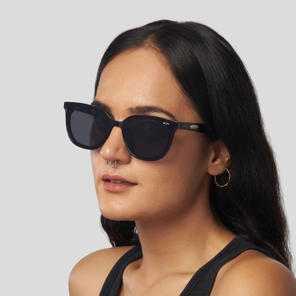 MOONX NEREID S2 – UV400 Cat‑Eye Metal Sunglasses (Unisex)