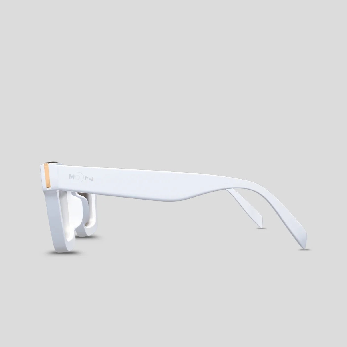 MOONX CLASSIC WHITE – Polarised Wayfarer Sunglasses (Unisex)