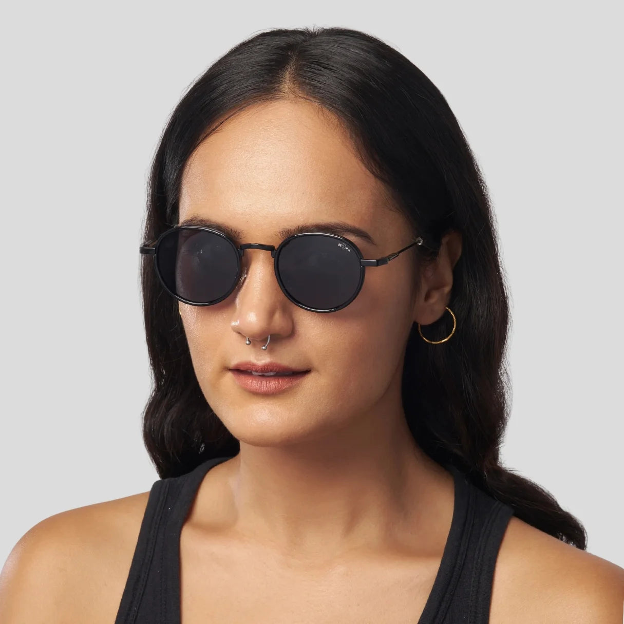MOONX MOONSHINE S1 – Polarised Classic Round Metal Sunglasses (Unisex)