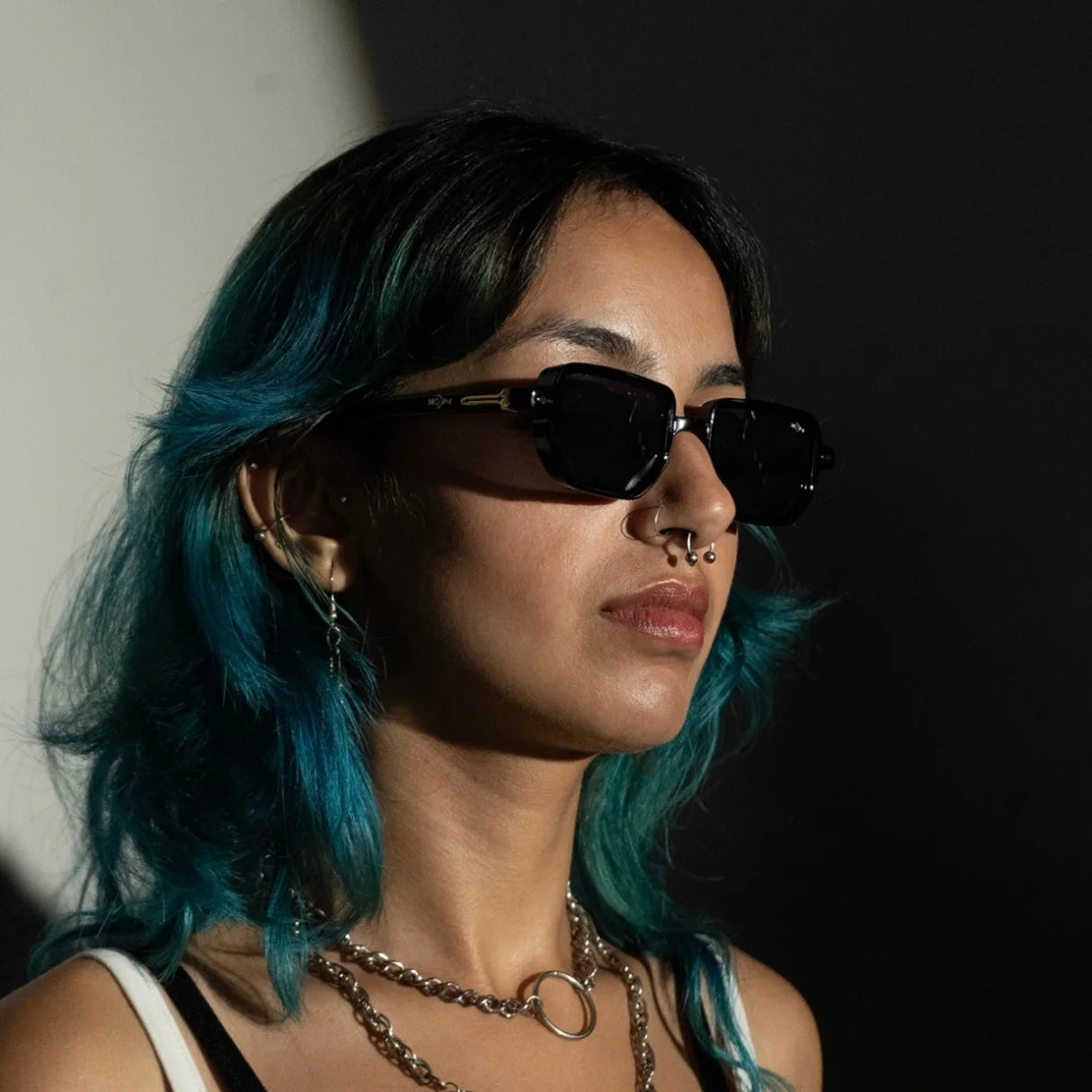 MOONX PHOENIX S1 – UV400 Transparent Rectangular Sunglasses (Unisex)