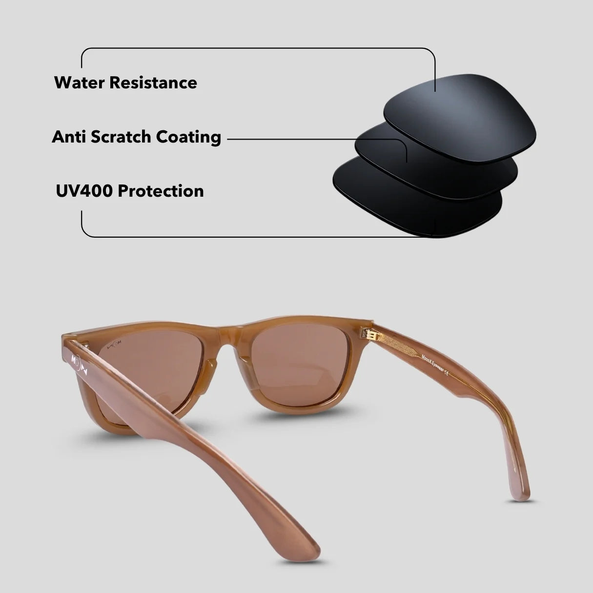 MOONX STARSHIP S4 – UV400 Wayfarer Sunglasses (Unisex)