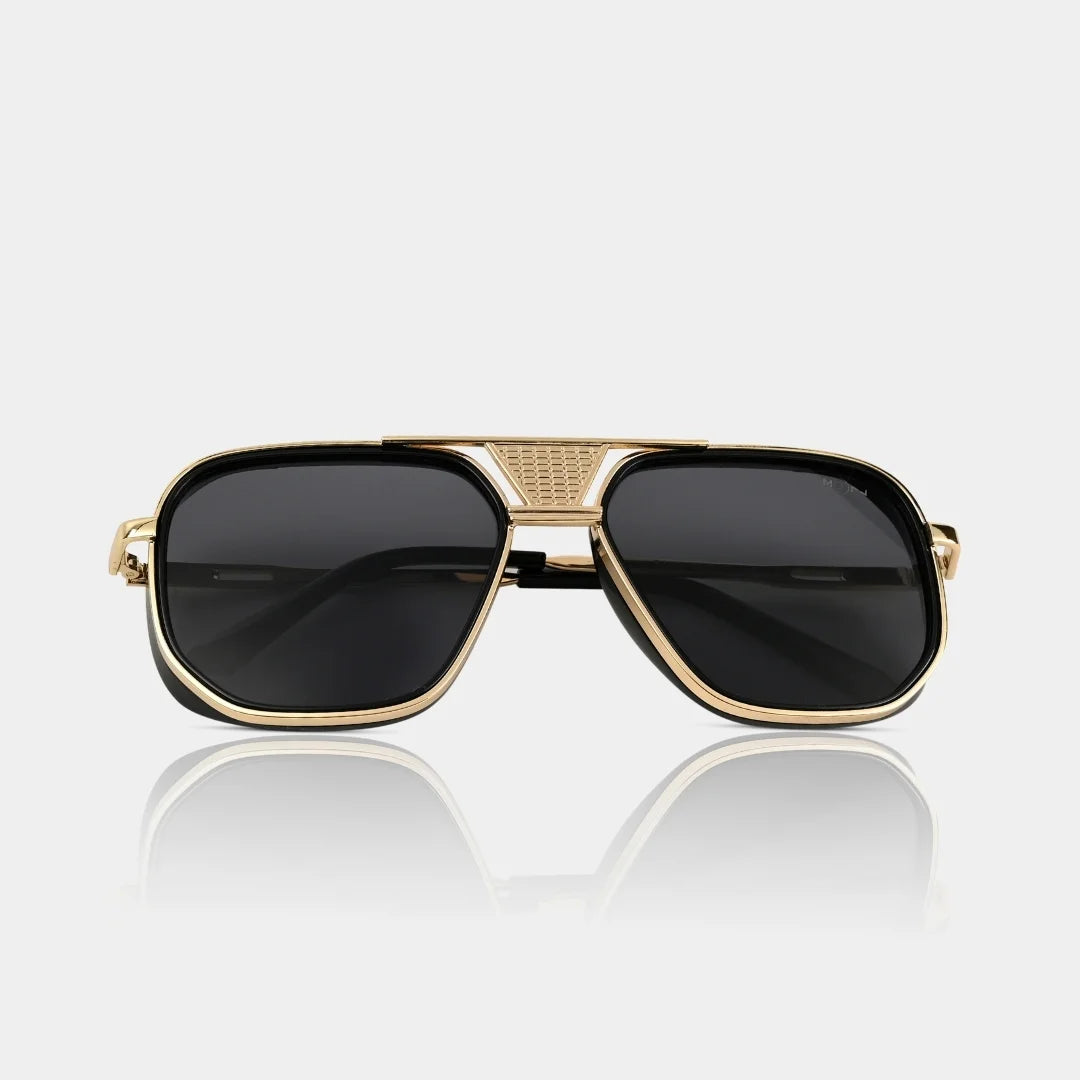 MOONX REAL NOVA S2 – UV400 Aviator Metal Frame Sunglasses (Unisex)