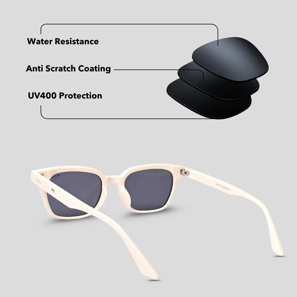 MOONX MAGNETIC S1 – UV400 Edgy Cat‑Eye Sunglasses (Unisex)