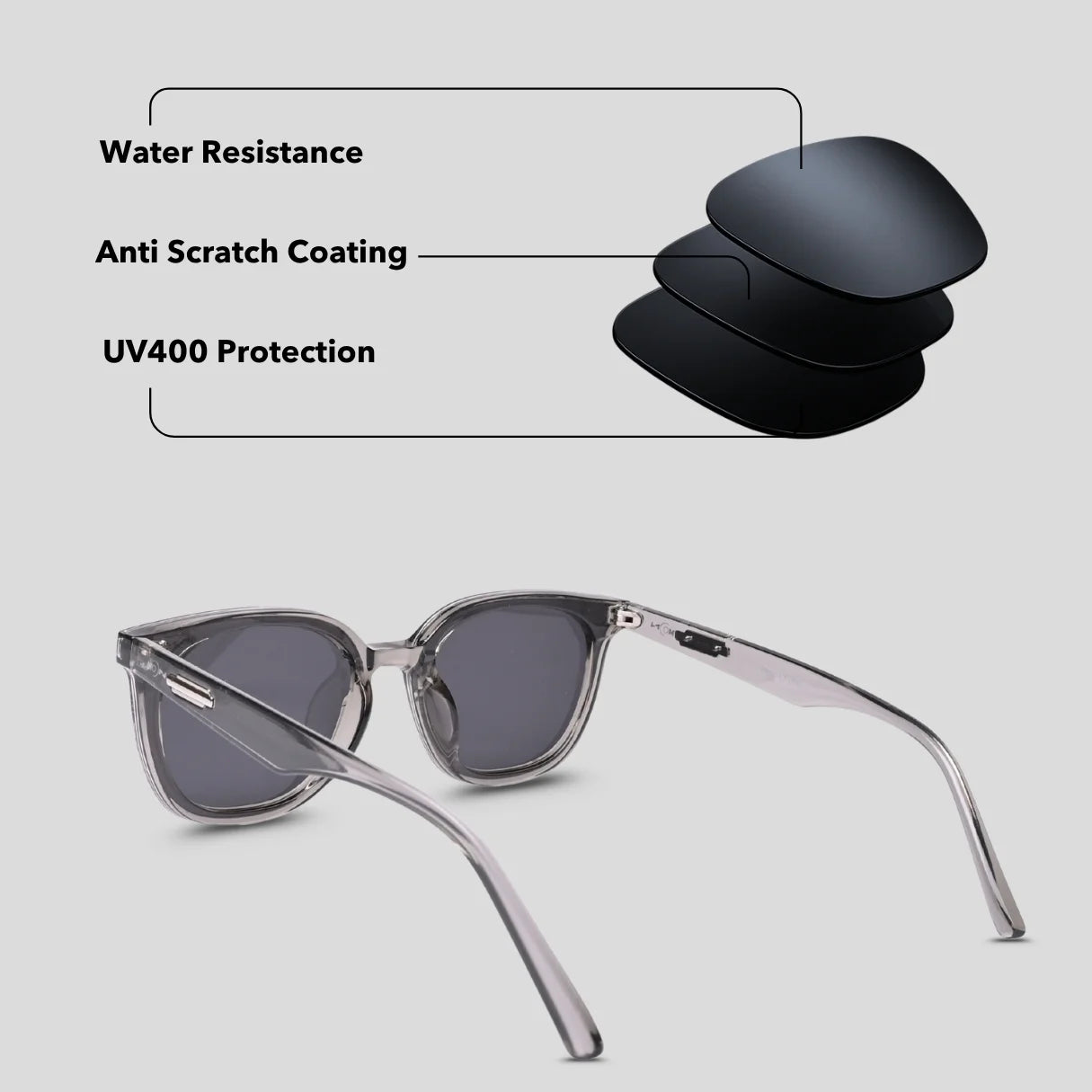 MOONX NEREID S1 – UV400 Cat‑Eye Metal Sunglasses (Unisex)