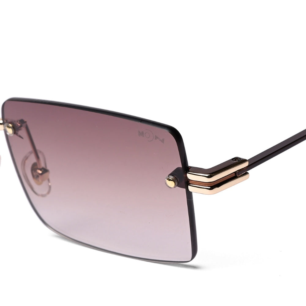 MOONX STARMADE S2 – Polarised Rimless Rectangular Sunglasses (Unisex)
