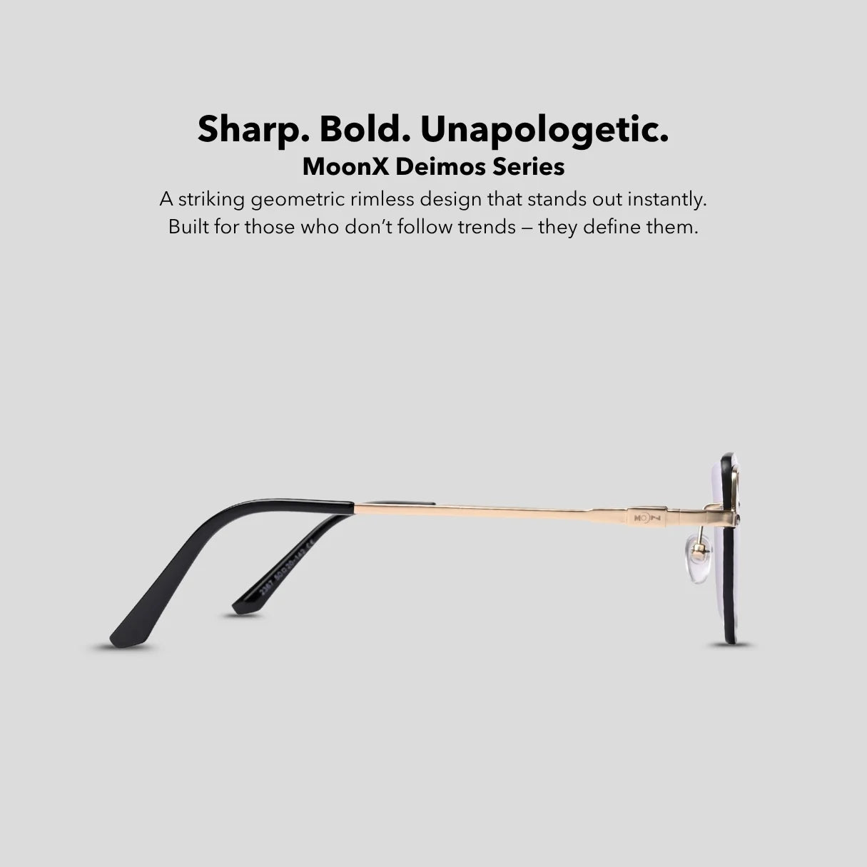 MOONX DEIMOS S3 – Futuristic Metal Frame Sunglasses (Unisex)