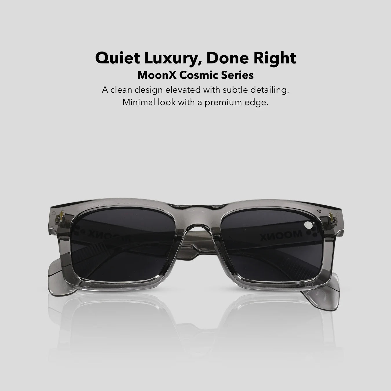 MOONX COSMIC S2 – UV400 Rectangular Sunglasses (Unisex)