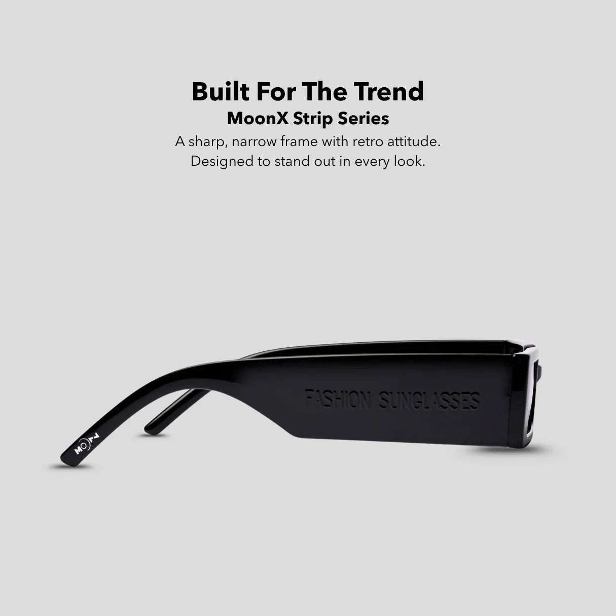 MOONX STRIP S1 – UV400 Modern Retro Sunglasses (Unisex)