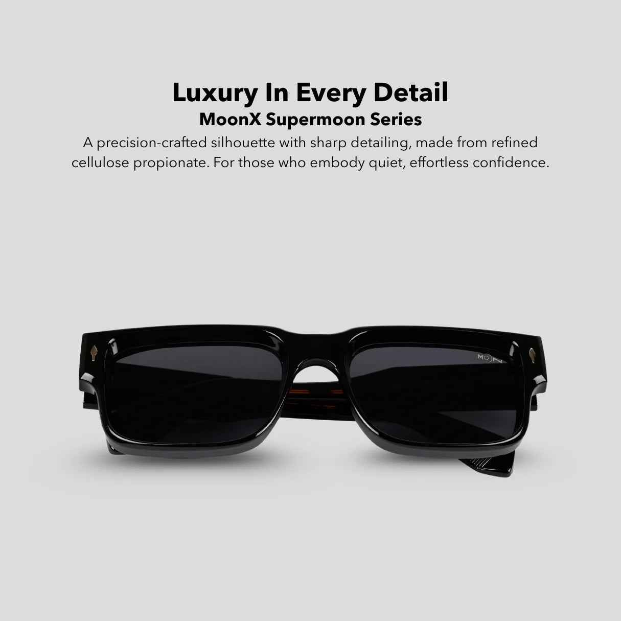 MOONX SUPERMOON S1 – UV400 Rectangular Frame Sunglasses (Unisex)