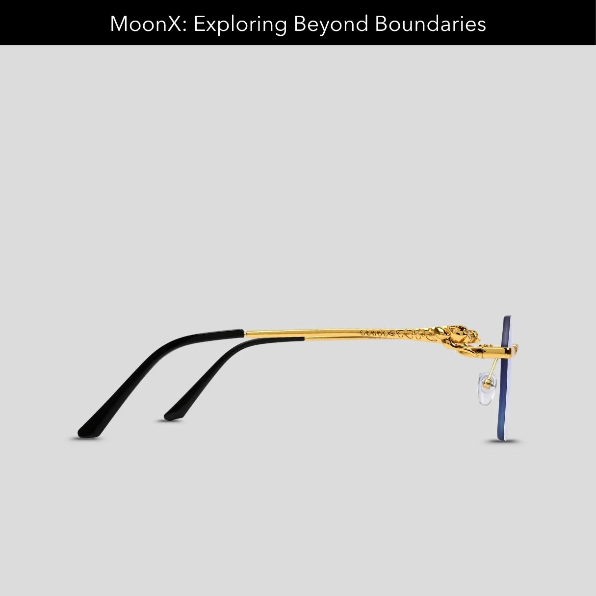 MOONX JAGUAR S2 – Modern Rimless Geometric Sunglasses (Unisex)