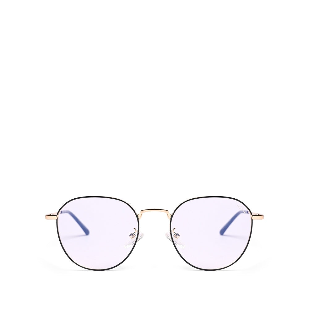 MOONX PHILO (Anti‑Blue) – Round Metal Blue‑Light‑Blocking Glasses (Unisex)